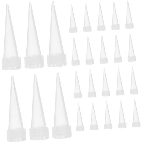 DIYEAH 100 Stück Kunststoff Dichtungsdüsen für Präzises Spritzen Flexibel und Schnell zu Verwenden für Dichtungswerkzeuge und Fugenarbeiten