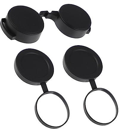TINEASUR Rubber Eyepiece and Objective Lens Cover 3 Pcs for Binoculars and Telescopes, Lightweight Dustproof Caps, Easy to Install for Outdoor Use