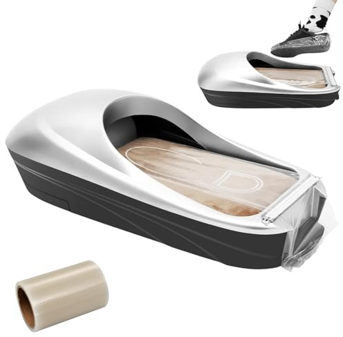 Dispensador automático de cubiertas para zapatos, máquina desechable para cubiertas de zapatos con 1 rollo de película para zapatos, antideslizante, máquina de película para zapatos, máquina para cubr