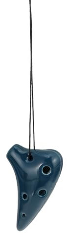 Abaodam Tragbare 6-Loch für Anfänger und Kinder Exquisites Musikinstrument aus Tiefblaue für Musikliebhaber Leicht und Sicher zu Verwenden