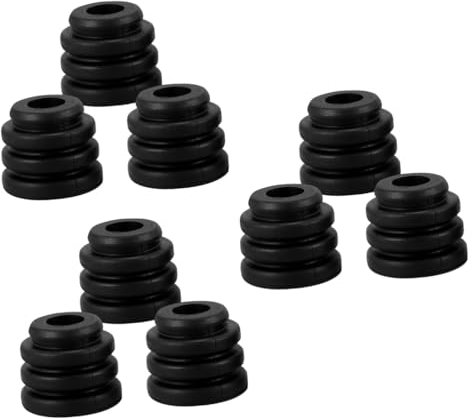 DECHOUS 3 Sätze Stoßdämpfende Matte Dämpfung Luftkompressor Teile Anti-vibrations-matte Bh Bügellos Klimaanlage Stoßfeste Unterlage Halterung Für Klimaanlage Black Gummi 3 Stücke * 3