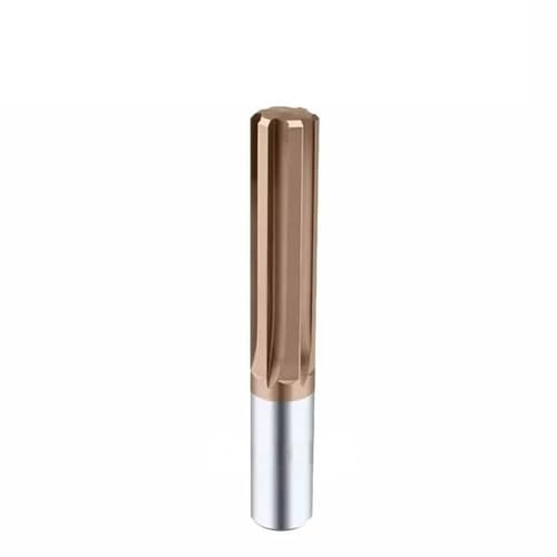High Precision 6 Flute Carbide Reamer H7 Tolerance for Metal Cutting | 1mm to 20mm Diameter | TIAIN Coated Tool 1pc(7.9mm)