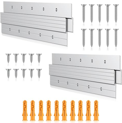 2 Paare Z-Klemmen Zum Aufhängen, 30 cm Französische Keilleisten-Aufhänger 36 kg Bilderaufhänger French Cleat Hochbelastbares Aufhängungssystem Aluminiumlegierung Spiegelmontage-Hardware