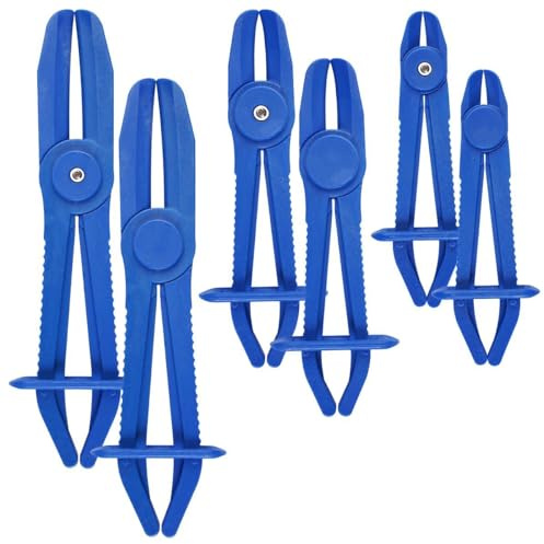 6 Pièces Pince de Serrage de Tuyau en Nylon Robuste,Pince à Collier de Tuyau Plastique,Pinces à Collier de Serrage Tuyaux Automobiles,pour Tuyaux de Carburant,Tuyaux de Refroidissement,Tuyaux de Frein