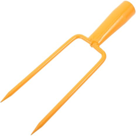 Healeved Tête de Rechange pour Fourche de Jardinage - Outil de bêchage à Douille métallique pour Jardin, verger et Parterre de Fleurs - Petite Fourche de Jardin portative à 2 Dents