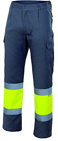 Velilla 156 - Signalhose (Größe XXL) Farbe grau und gelb fluoreszierend