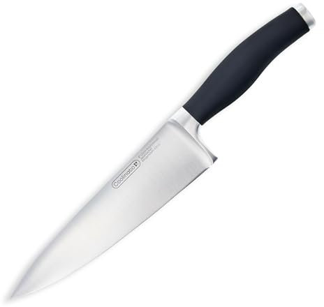 Coolinato Profi, coltello da chef professionale con manico ergonomico, coltello da cucina in acciaio inossidabile affilato per pane, frutta, verdura, carne e pesce, lama 20cm