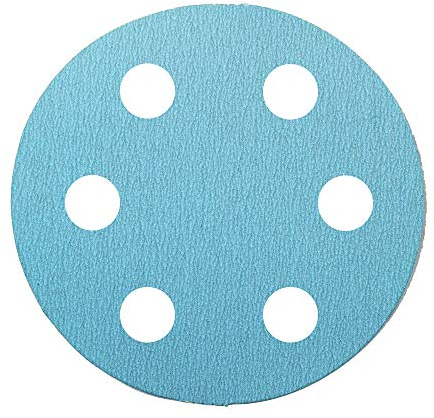 Mercer Industries Aqua Stearated aluminiumoxider Hook & Loop Discs, 6 tum x 6 dammhål, 220 C, 50-pack