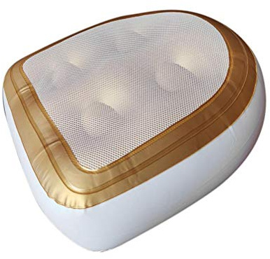 Miokycl Cojín de SPA, cojín de baño, cojín para bañera con Funda de Malla, ventosas, Elevador de Asiento Hinchable para SPA
