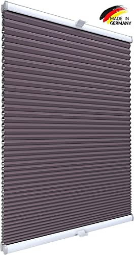 Gardinen21 Thermo Klemmfix Wabenplissee ohne Bohren | Waben Plissee im Wunschmaß | Maßgefertigt für Türen & Fenster | Sonnenschutz, Sichtschutz, Schallschutz, 100% Verdunkelung
