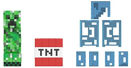 Mattel Minecraft Diamond Level Creeper, 5.5-inch Collector Action Figure with Die-cast Accessories, Toy Collectible Gift for Adult Fans & Kids Ages 6 Years & Older, HLL31