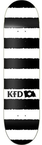 KFD Skateboard-Deck Stripes Weiß 8.0