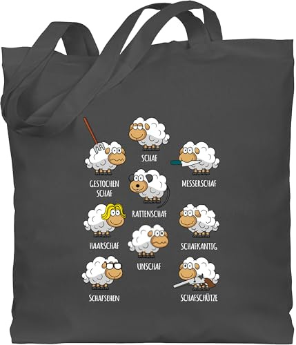 Shirtracer - Baumwolltasche - - Taschen - Schafe Schäfchen Schäfer Schaf Sheep Schafbauer Lustig Witzig