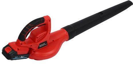 Electric Leaf Blower Cordless, Two 1500 mA Lithium Batteries Interchangeable, 61dB Low Noise, 2-section Tube, 2 Chargers, Garden Vacuum & Mulcher