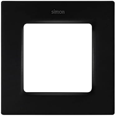 Simon 82 Concept Marco 1 Elemento Negro Mate Antihuellas