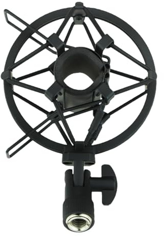 TOYANDONA Microfono Condensatore Supporto Fisso per Asta Microfonica Accessorio di Registrazione Feltro Protettivo Nero