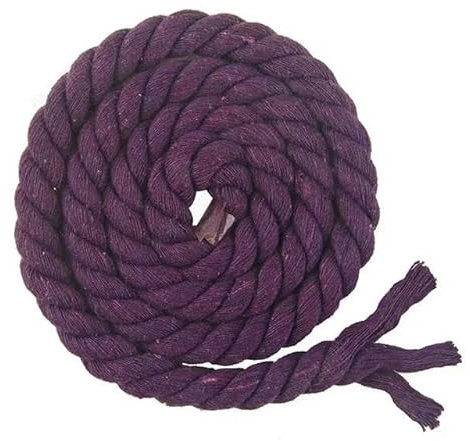 20/50 Meter 5–20 mm farbiges Baumwollseil, 3-teilig, gedrehte Kordel, DIY-Dekorationsseile für Taschen, geflochtene Kordeln, Nähzubehör