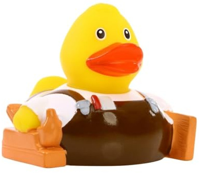 Tischler ? Quietscheente - Badeente - ca. 8 cm gross