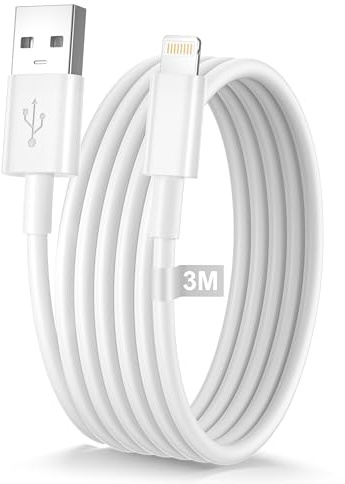 AINPOW iPhone Ladekabel 3M [MFi Zertifiziert], USB Lightning Kabel 3M Lang USB iPhone Kabel für iPhone 14 Pro Max 13 12 11 Pro XS XR 8 7
