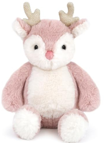MON AMI Holly The Reindeer 10-Inch Stuffed Animal for Boys & Girls | Soft Holiday Reindeer Plush Toy | Festive Playtime Companion | Christmas Décor | Gift for All Ages