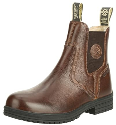 SUEDWIND© Winter-REIT-Stiefelette »Amaron Chelsea Wool WP« | Nubuk Leder | Gefütterte Wolle | Waterproof | Outdoor Boots | Stall, Reiten | Braun 40