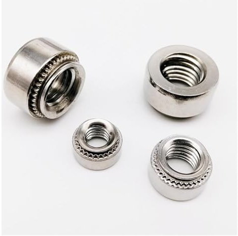 10/20 Stück M2 M2.5 M3 M4 M5 M6 M8 M10 304 Edelstahl CLS Einpressmutter Presseinsatz Nietmutter Nutsert Nietplatte 0,8–3,2 mm(20pcs,M5-2 slab 1.4mm)