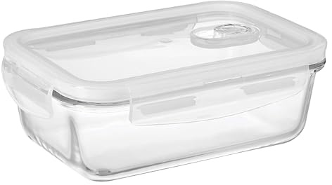 STL Glass Food Storage Containers 410 ML Meal Prep Container with Lids Airtight, for Lunch, Pantry Organizers and Storage, Glass Lunch Boxes for Freezer Oven Safe, Leak Proof