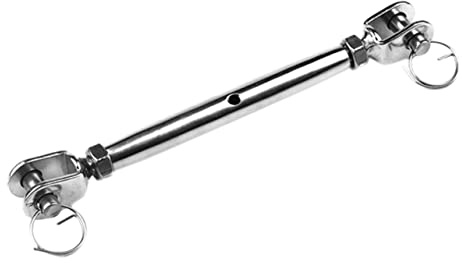PartyKindom Turnbuckle Fasteners Wire Rope Thimble Cable Tighteners Marine Turnbuckle