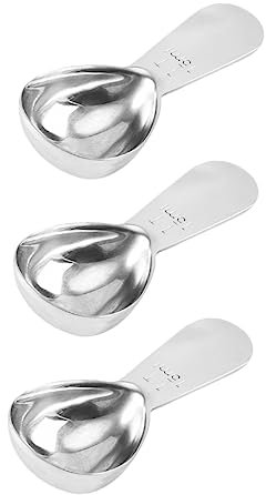 MAGICLULU 3piezas Cuchara Medidora De Café Cucharas Medidoras Inoxidable Dosificadora Unidades Prácticas Cómodas y Fáciles De Usar y Limpiar