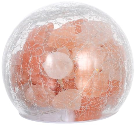 BESPORTBLE Himalayan with Unique Natural Crystal Decorative Night 4.5v | Crafted from Natural Himalayan Salt Crystals, Featuring a Modern Appearance with Fine, 3.94 X 3.94 X 3.54 Inches