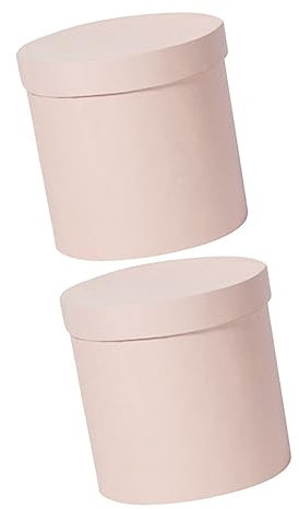 Housoutil 2stücke Runde Blumenboxen Geschenkverpackung Für Blumen Karton Mini-deko-behälter Für Kreative Arrangements Für Blumenläden Hochzeiten Und Kreative Geschenke Farbe