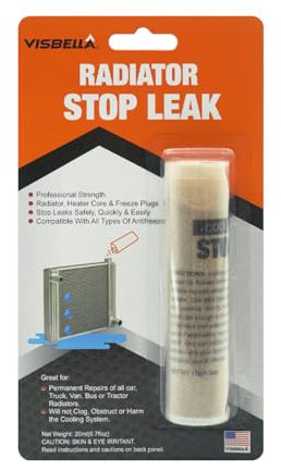 Visbella Radiator Stop Leak Sealer Conditioner Radiator Repair Kit Car Heater Core, Freeze Plugs, Cooling System & Radiator Repair