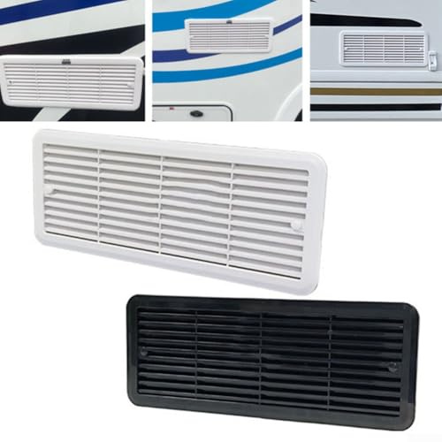 Griglia di montaggio per frigoriferi Thetford, 62445480, ricambio per griglia di ventilazione per camper e camper (nero)