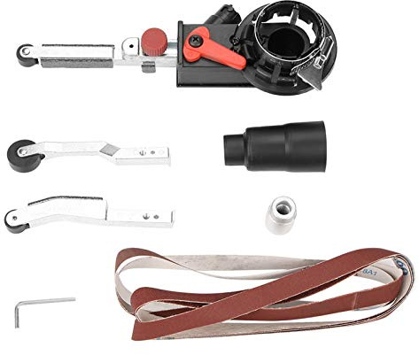 Mini Lijadora de Banda para Amoladora Angular, Adaptador de Cabezal Lijadora Eléctrica para Amoladora Angular Eléctrica de 14 mm