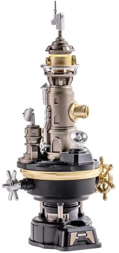 ROBOTIME 3D-Puzzle für Erwachsene, Leuchtturm-Modell – Mechanisches DIY-Bauset mit Licht & Bewegung, Ingenieurmodell aus PVC, Geschenk für Sammler und STEM-Enthusiasten, CGM01