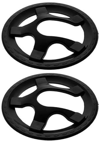 SMASOLO Protège-Plateaux de Vélo 5 Trous en Plastique Noir, Protection Robuste pour Manivelle VTT, Installation Facile, Lot de 2 Pièces Adapté aux Accessoires Vélo