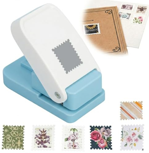 Perforadora Rectangular 2,5x2,5cm Découpe Papel Cartón Scrapbooking | Corte neto preciso, cierre compacto, acero inoxidable, cartas adaptadas etiquetas recreativas creativas