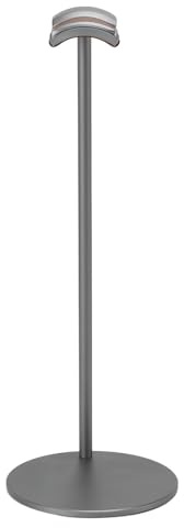 Yosoo Health Gear Hörlursställ Headsethållare i Aluminiumlegering med 10 Cm Solid Bas Mjuk Böjd Topp Anti-Slip Edge för Desktop Gaming Setup Home Office Studio-användare (Grå)
