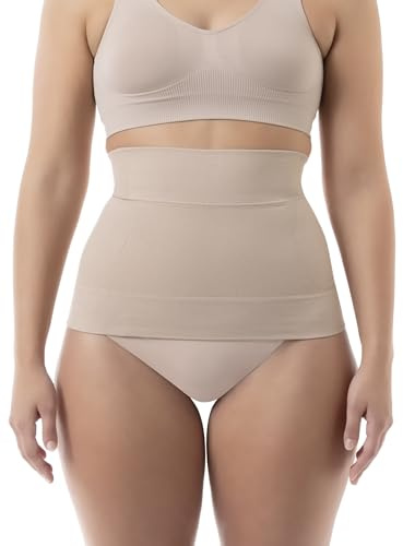 Farmacell 605 (Pulverfärg, M) Midjeformare Dam, Sömlös Shapewear med Magkontroll, Made in Italy