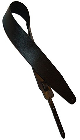 Shaman CC1 Ledergurt für E-Gitarre und E-Bass (verstellbar von 125 cm bis 155 cm, Breite: 7,6 cm, heimisches Leder) schwarz