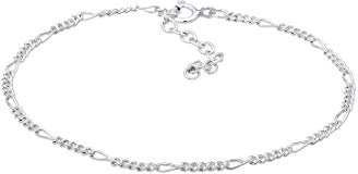 Elli Damen Echtschmuck Armband Armkettchen Figaro Basic in 925 Sterling Silber 16 cm Länge