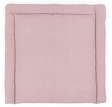 KraftKids Wickelauflage in Waffel Piqué rosa, Wickelunterlage 75x70 cm (BxT), Wickelkissen
