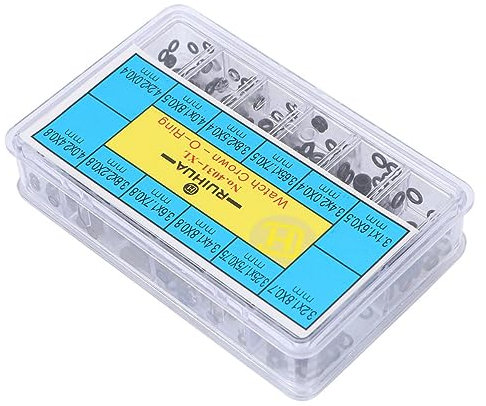 Hemobllo 500pièces Couvercle Arrière De Montre à Joint Torique Caoutchouc Étanche pour Couvercle Arrière De Montre Noir