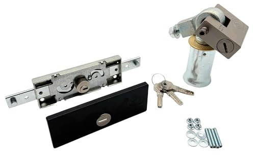 PREFER - Kit di Sicurezza per Serranda con Lucchetto Blindato e Serratura Antiscasso – Chiave Unica, Ideale per Serranda