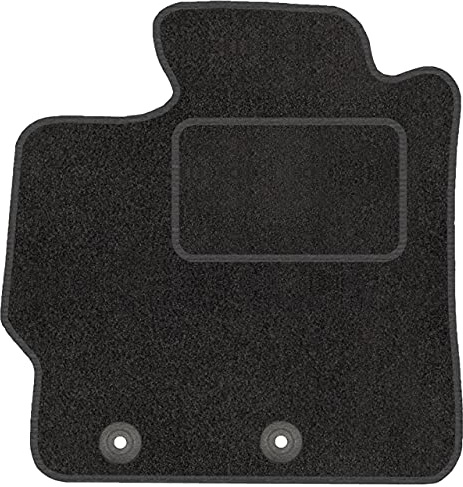 Motohobby Fußmatten passend für Toyota Yaris III Schwarz 1-teilig | Automatten, maßgeschneidert, rutschfest, Schmutzschutz für jeden Tag, Velours