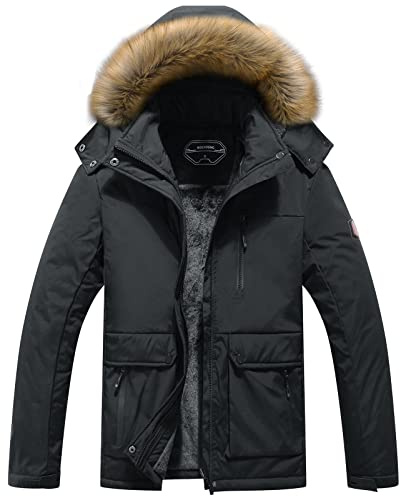 MOERDENG Women's Waterproof Ski Snow Jacket Winter Warm Hooded Snow Coat Mountain Windproof Ski Jacket For Women