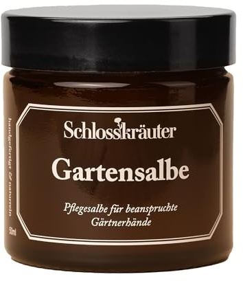 Schlosskräuter Gartensalbe Handcreme 50ml | Natürliche Pflege ohne chemische Zusätze mit Sheabutter & Bienenwachs | Feste Handcreme & Geschenk für Gärtner