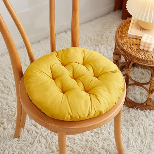 Morkite Cuscini per sedie da giardino, confezione da 4 cuscini rotondi, per sedie da terrazza, cucina, patio, balcone, soggiorno, 40 x 40 cm, per decorazione interna o esterna