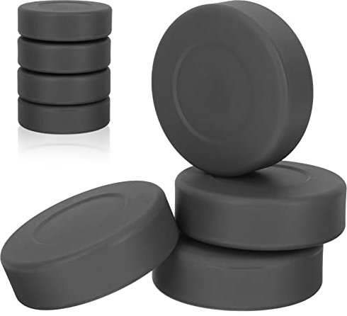Happyyami 4 Stück Eishockey-Pucks Zum Üben Und Klassischen Training Offizieller Eishockey-Puck | Rollhockey | Teichhockey | Hockey-Geschenk Schwarz