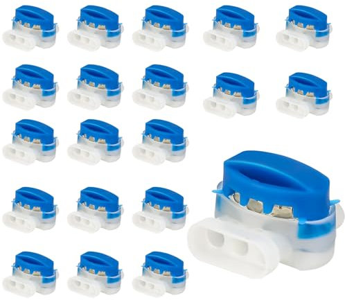 Mähroboter Kabelverbinder,20 Stück Cable Connectors for Automower Wasserdicht Anschlussklemmen Kabelklemmen mit Gel Füllung Drahtverbinder Kabel Verbinder für Outdoor Garten Rasenroboter Rasenmäher
